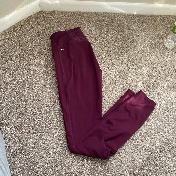 Fabletics size small Trinity High-Waisted Pocket Legging in burgundy - Picture 2 of 7